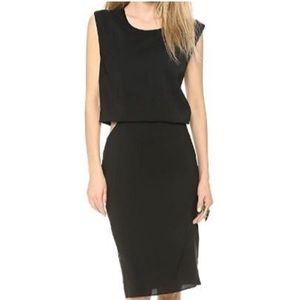 Helmut lang square  cutout black  dress